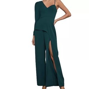 Pre-owned BCBGMAXARIA draped cutout Jumpsuit.